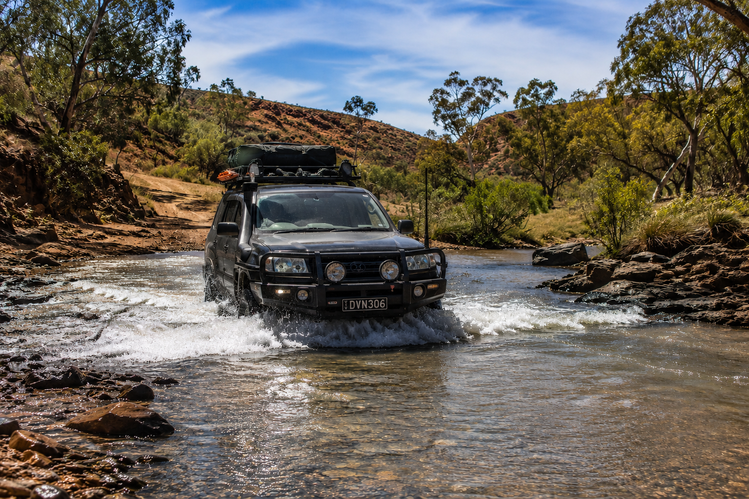 Portable camp kitchen designed for 4WD touring and outdoor cooking